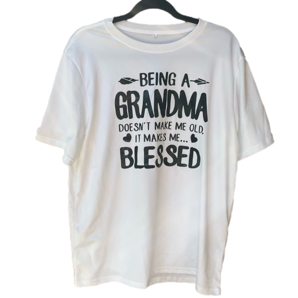 GRANDMA Blessed Short Sleeves Top